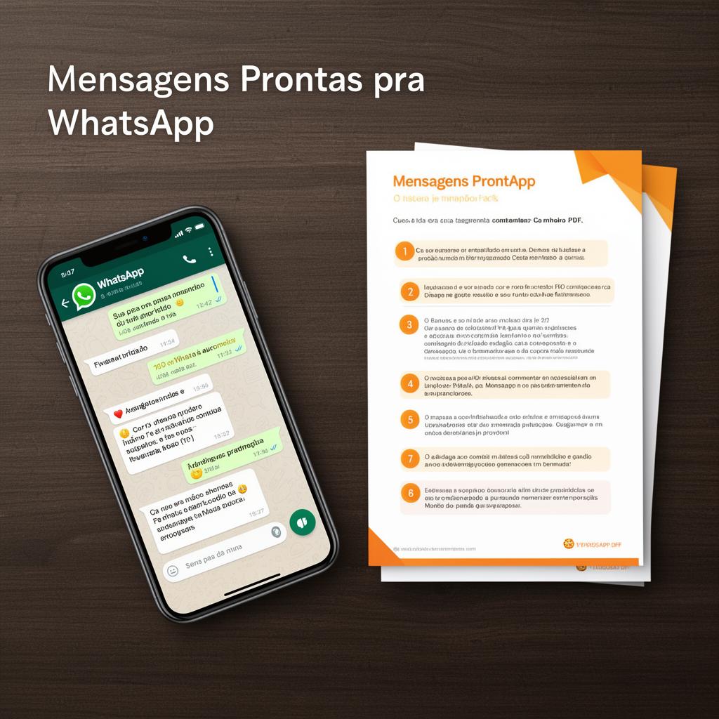 Mockup do bônus Mensagens Prontas pra WhatsApp